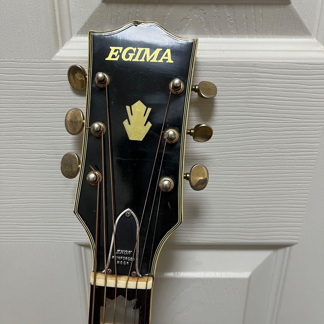 70s EGIMA アコースティックギター　ハミングバード　日本製　J-200