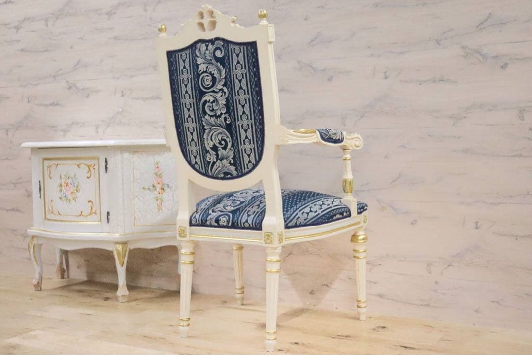 GMGN490D○西洋 アンティーク サロンチェア アームチェア 椅子 クラシッ
