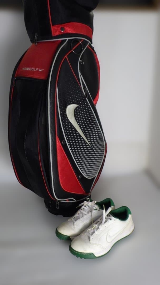 1189/Nike ナイキ　キャディバッグ 黒 赤