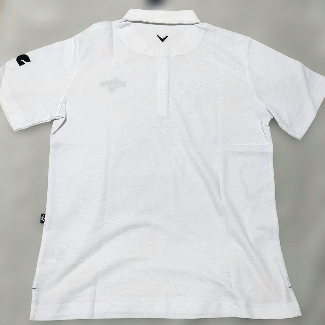 Callaway Apparel 半袖 ポロシャツ 吸汗速乾性 ホワイト M
