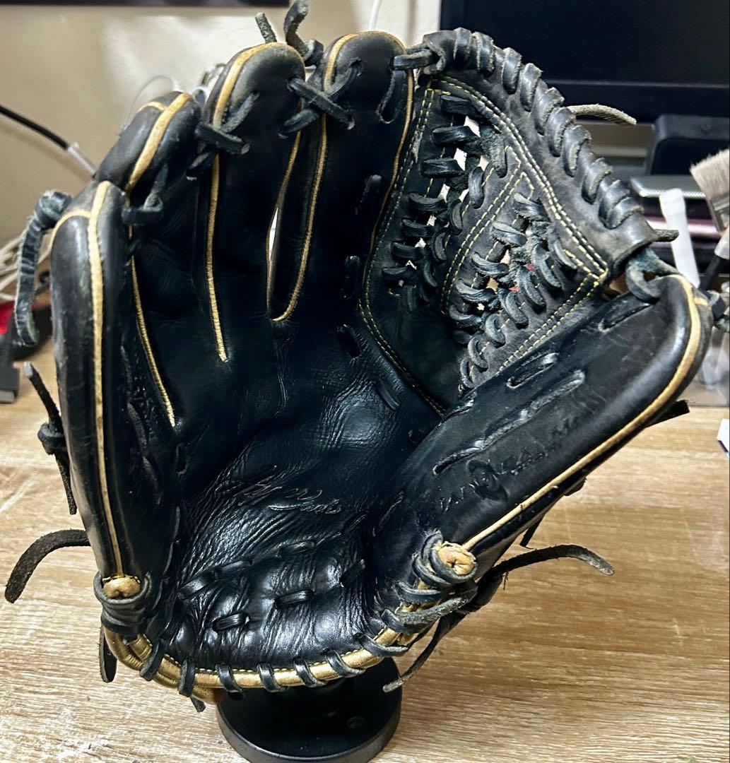 Rawlings 軟式野球グローブ 黒 左利き用