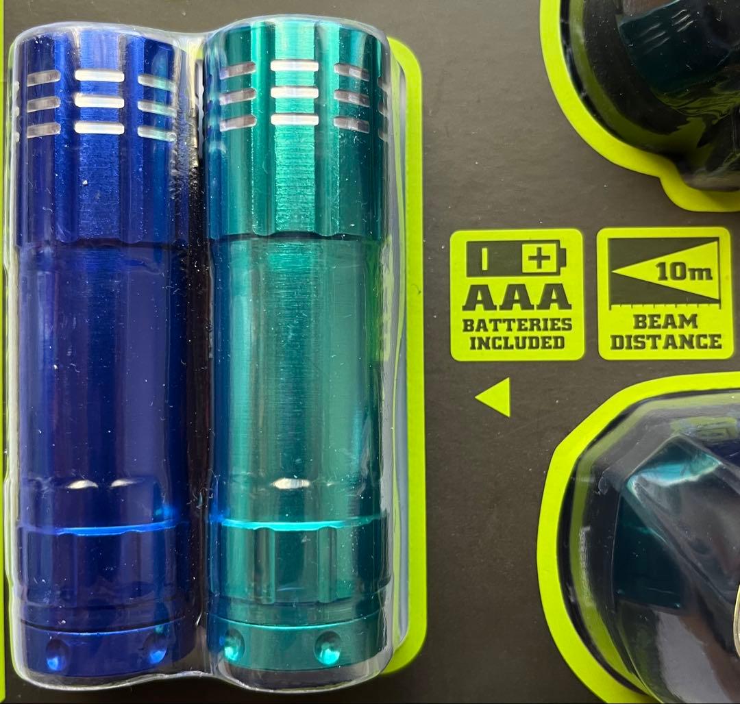 6パック LED フラッシュライト ヘッドランプ ペンライト セット 新品未使用