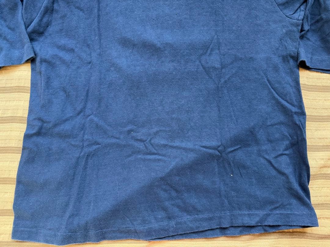 70年代 チャンピオンU.N.C. フットボールシャツ XL ネイビー