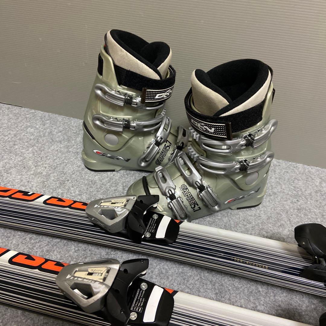 ★メンテナンス済　大人スキーセット　板152cm ブーツ24~24.5cm