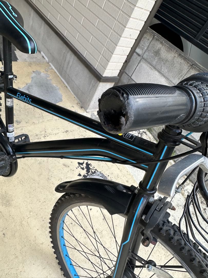 子供用自転車 ブラック/ブルー 26インチ 【引渡し限定】