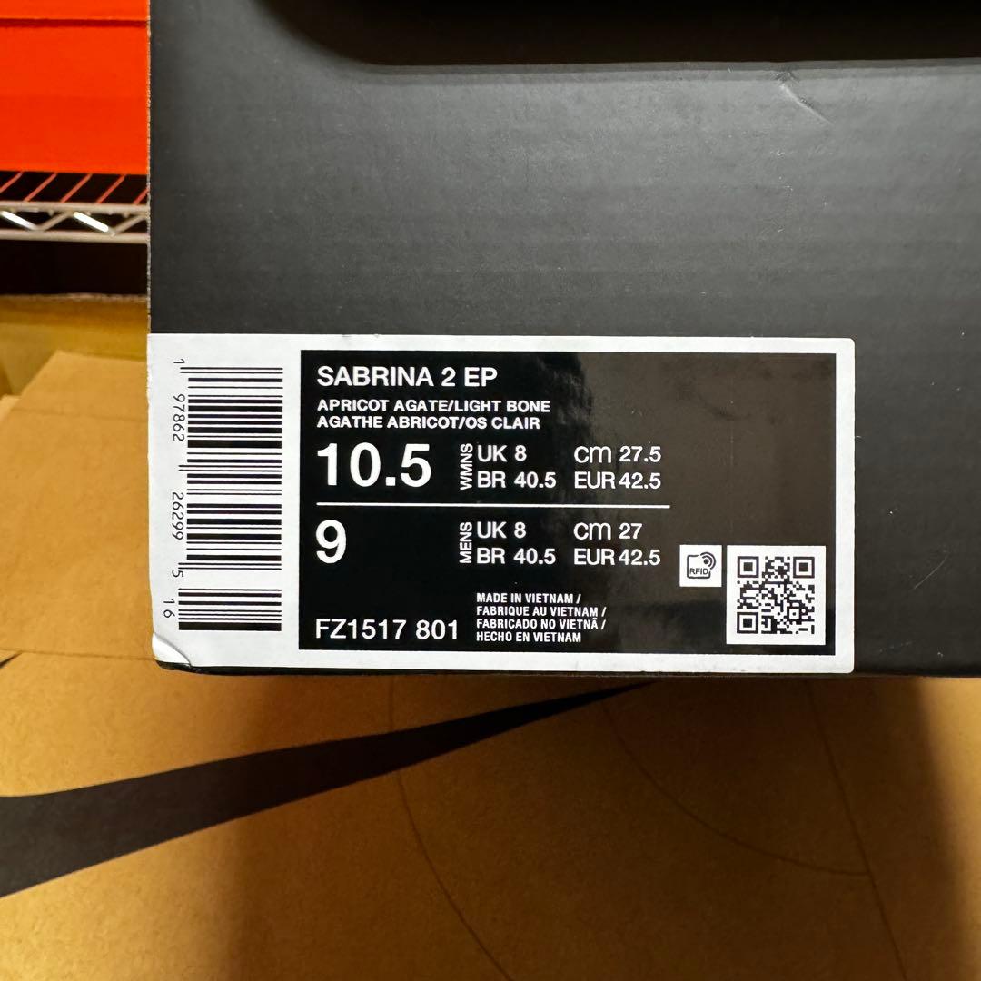 シューズ(男性用) NIKE SABRINA 2 EP FZ1517-801 MENS 27cm