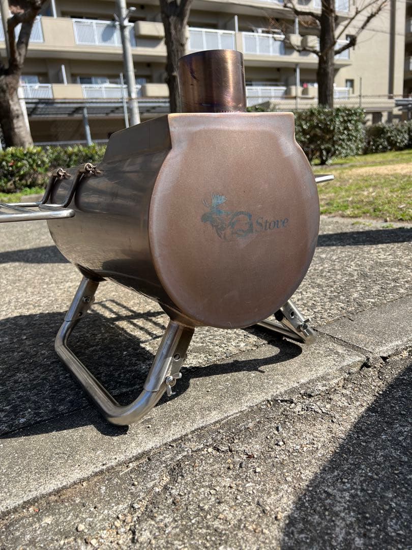 G-Stove薪ストーブ(延長脚・ダンパー付き)前面ガラス新品交換済み
