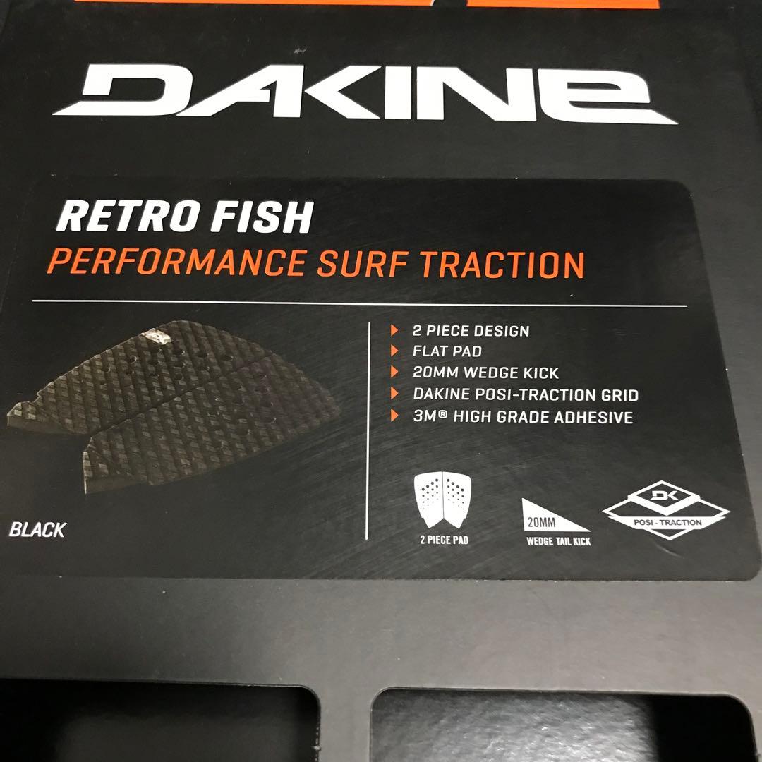 ダカイン DAKINE レトロフィッシュ ツインフィン デッキパッド 黒