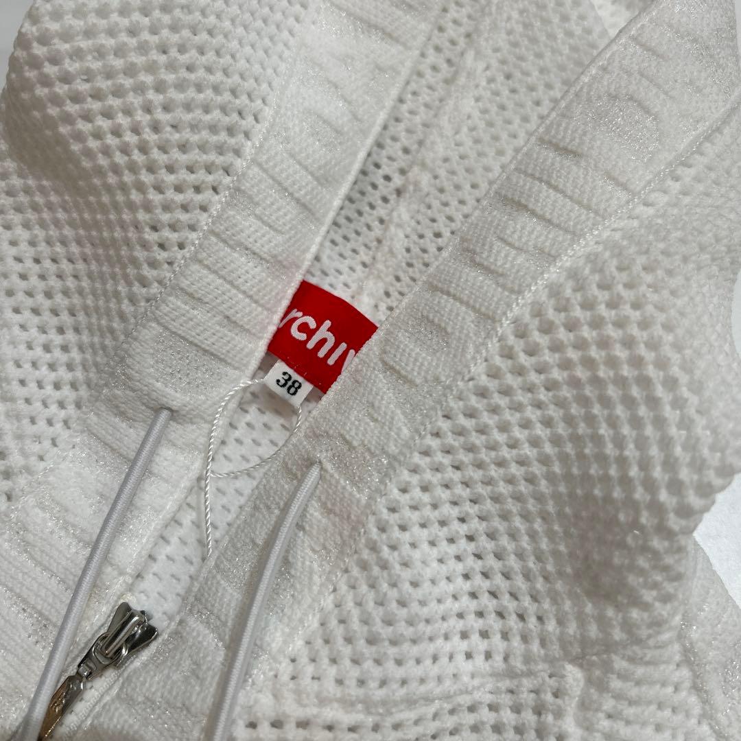 新品❤️アルチビオ❤️ホワイトメッシュジップアップセーター