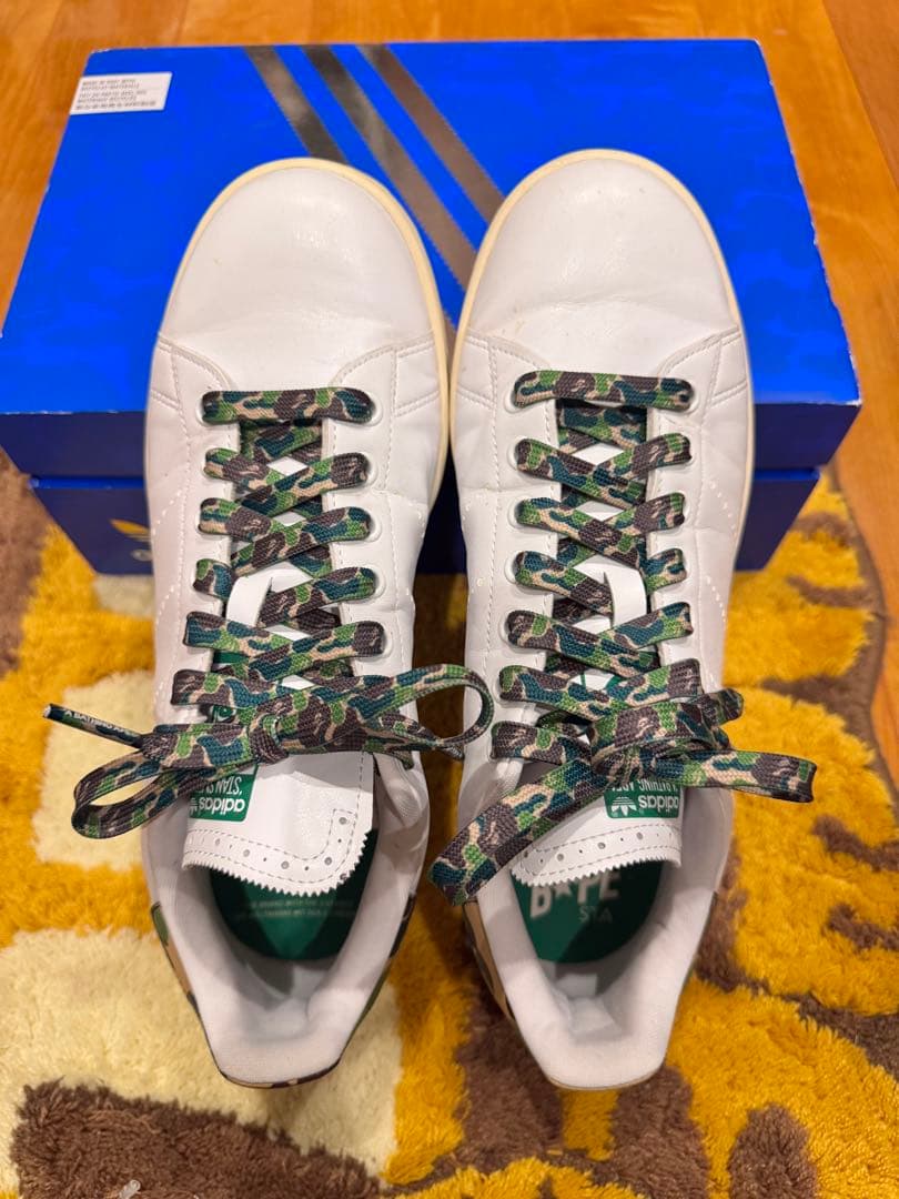 A BATHING APE® adidas ゴルフ スタンスミス エイプ