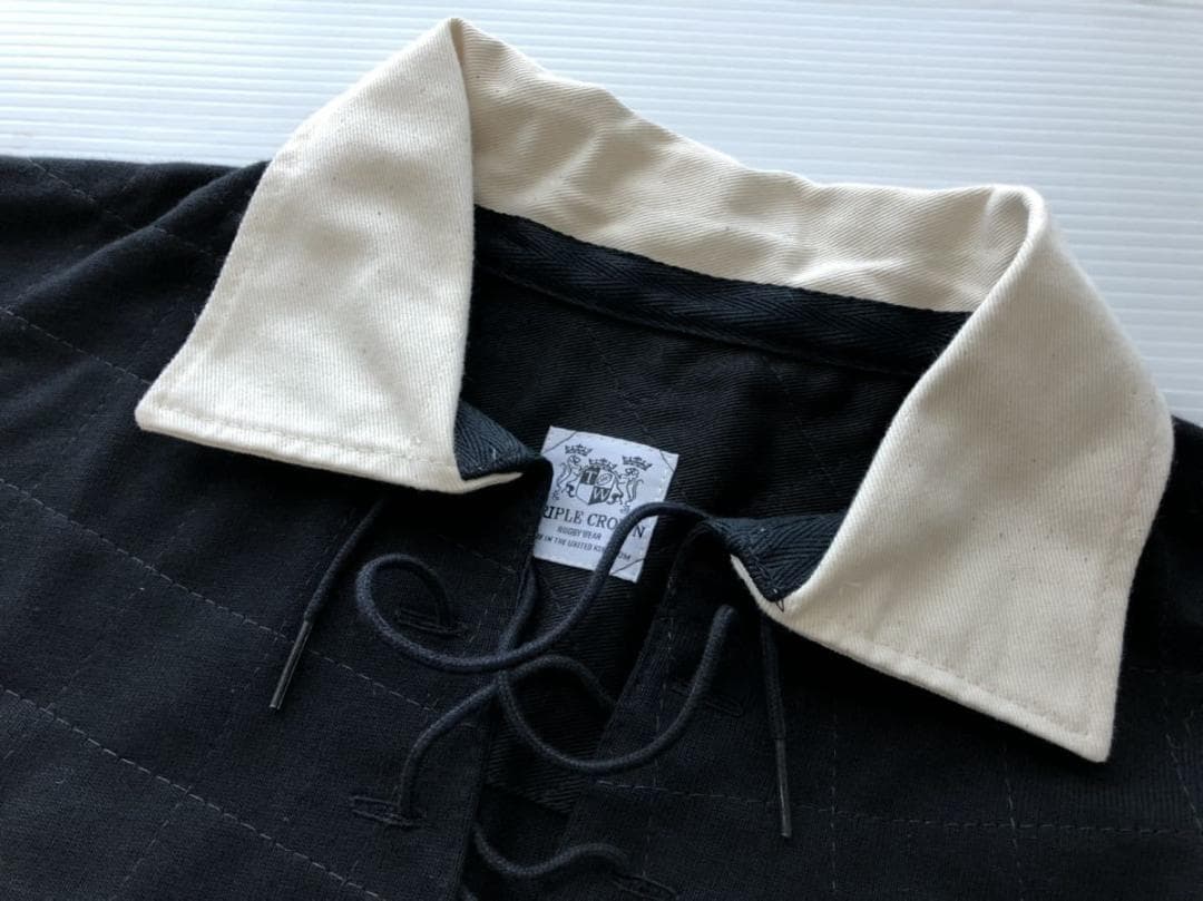 新品 定価21780円 トリプルクラウン レースアップシャツ ラガーシャツ