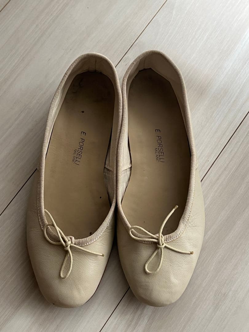 Porselli ベージュ バレエシューズ 24cm/size 38