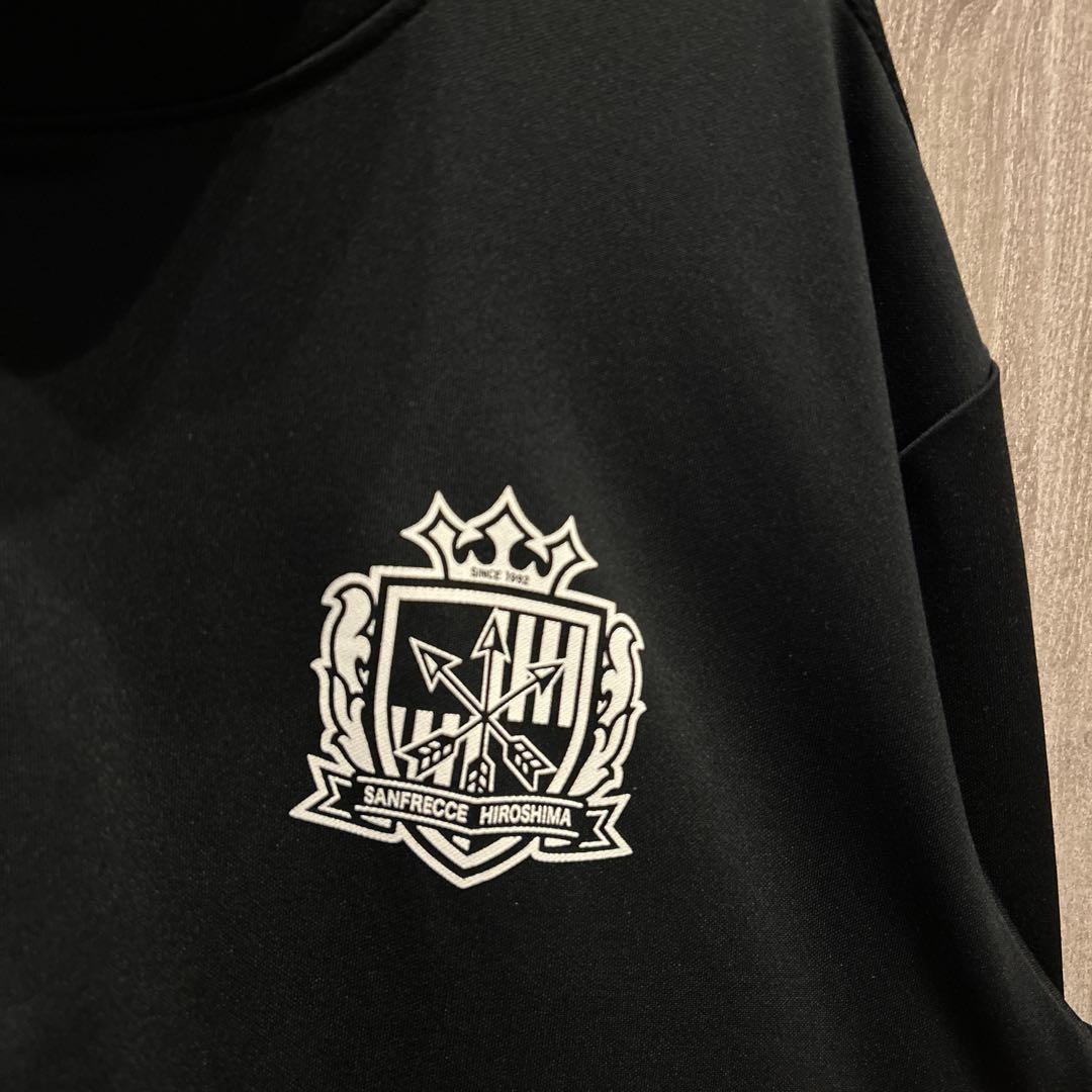 【美品】サンフレッチェ広島×NIKE ブラック ハーフジップ長袖シャツ 古着 L