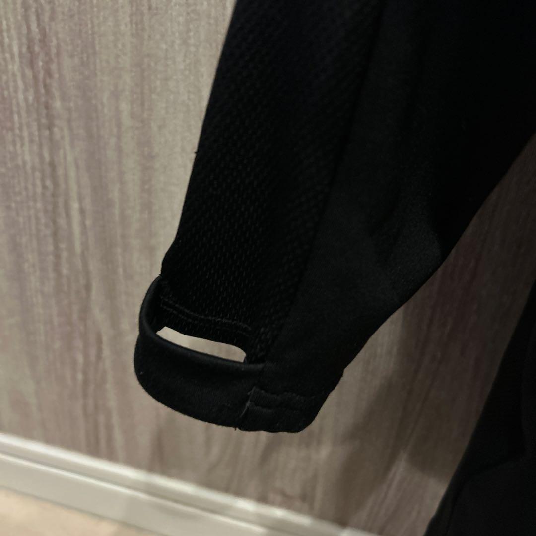 【美品】サンフレッチェ広島×NIKE ブラック ハーフジップ長袖シャツ 古着 L