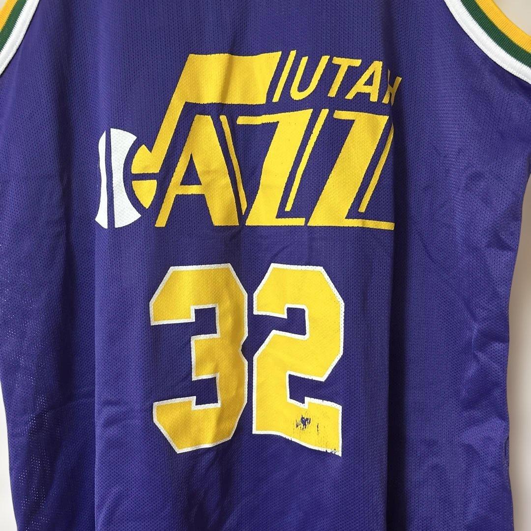 90s champion NBAユタジャズ カールマローン バスケ ユニフォーム