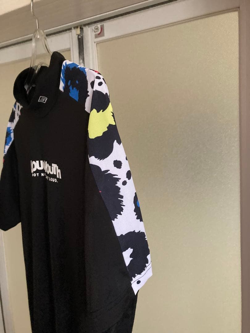 LOUD MOUTH ラウドマウス 半袖モックネックTシャツ メンズLサイズ