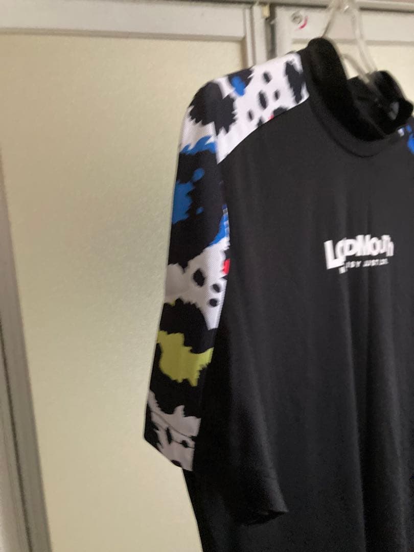 LOUD MOUTH ラウドマウス 半袖モックネックTシャツ メンズLサイズ