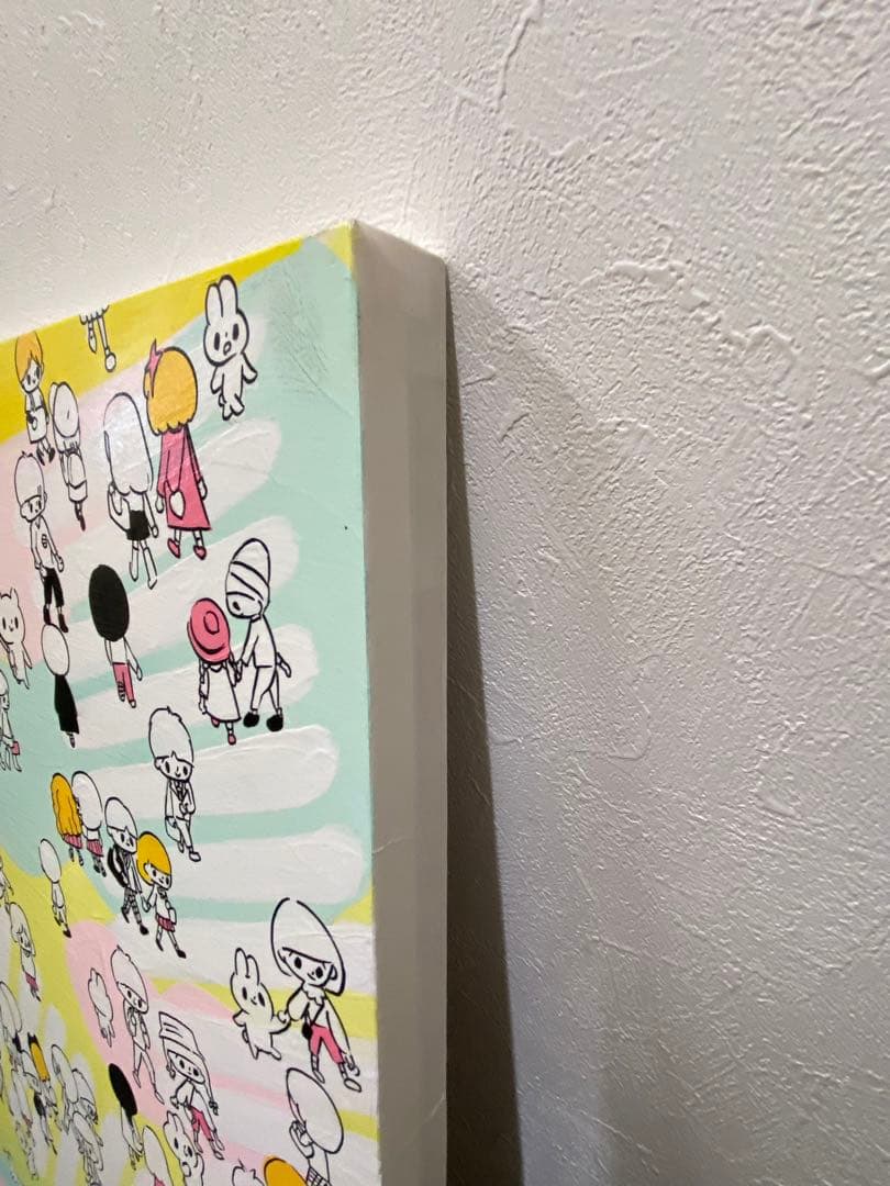 夢の交差点 渋谷芸術祭 入選 アクリル画 絵画 インテリア イラスト 原画