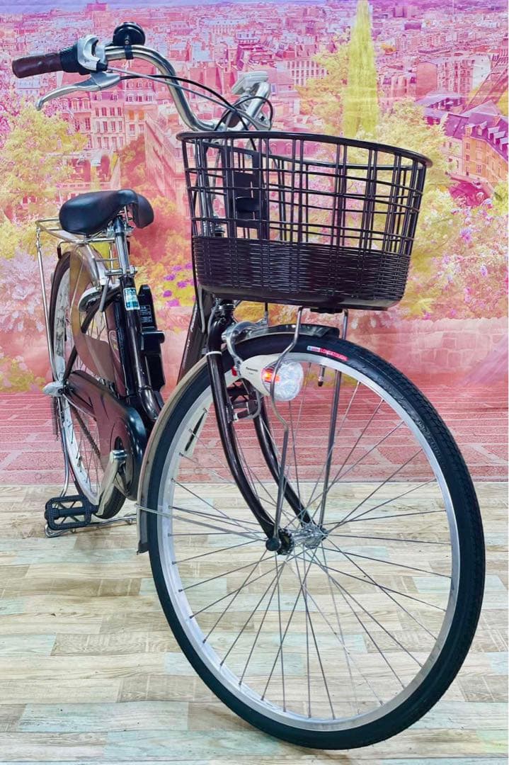 K2447 電動自転車パナソニック ママチャリ 26インチ 送料無料