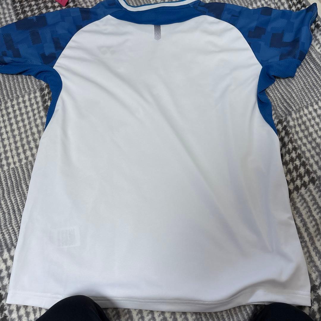 YONEX テニス Tシャツ ホワイト/ブルー 新作ヨネックスゲームシャツ