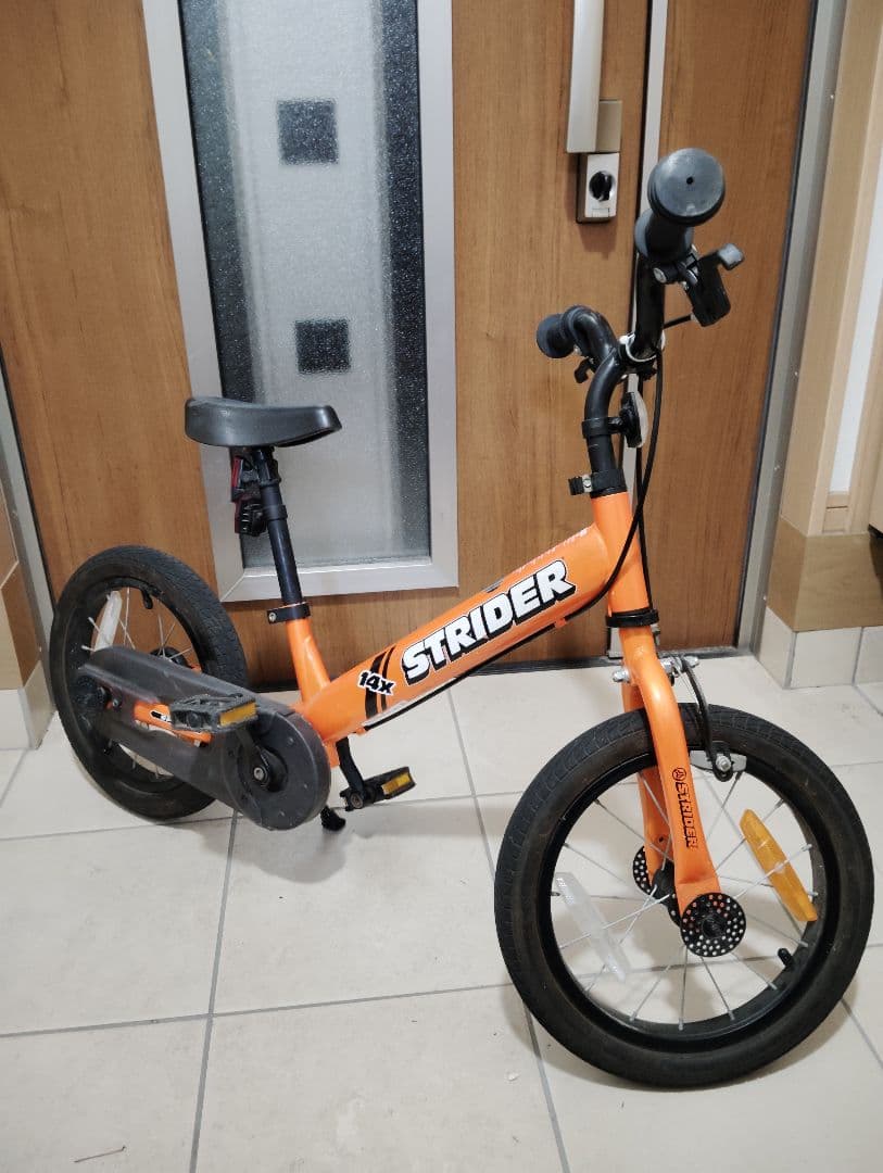 【美品・動作良好✨️】STRIDER 14X 子供用自転車 オレンジ