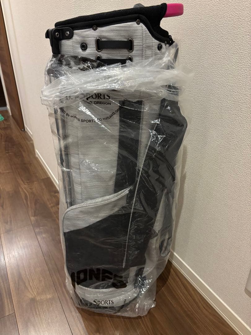 新品　JONES キャディバッグ WSS-400 グレー　ピンク　完売　希少