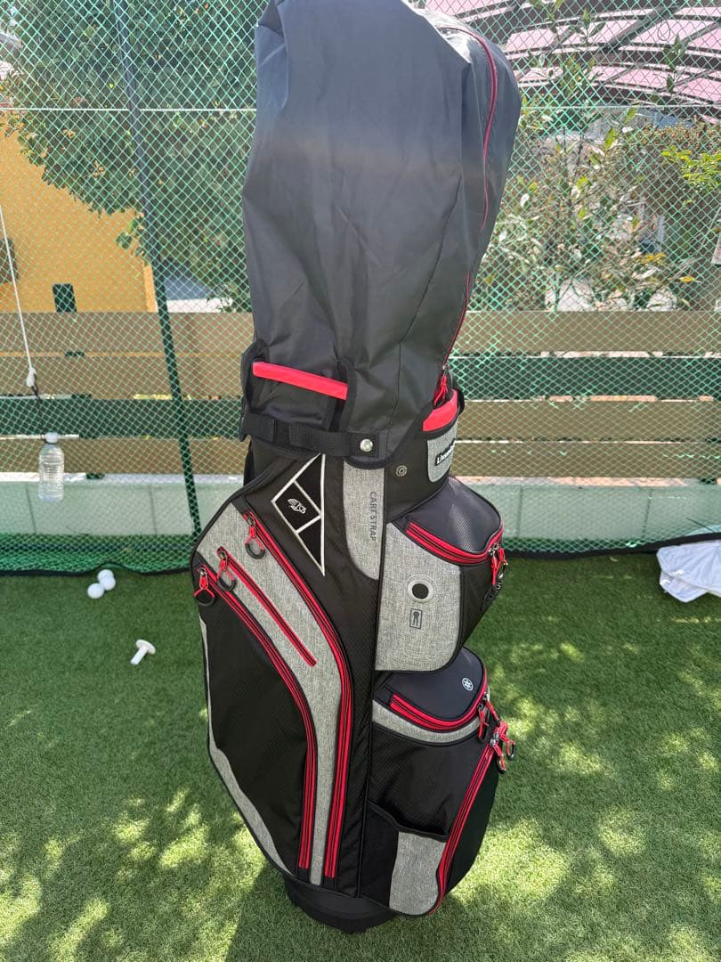 新品 Livsin Golf キャディバッグ ゴルフ9.5型 軽量 レッド