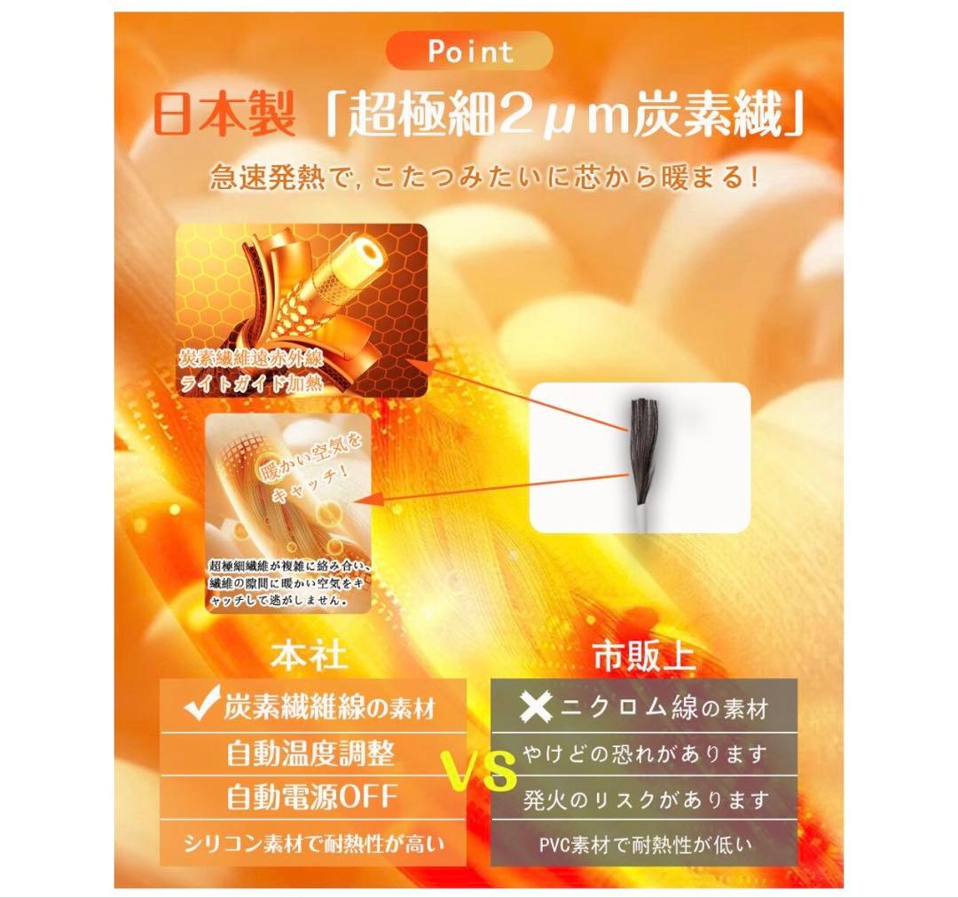 ふわとろ毛布 電気毛布 掛け敷き兼用 大判サイズ 炭素繊維ヒーター