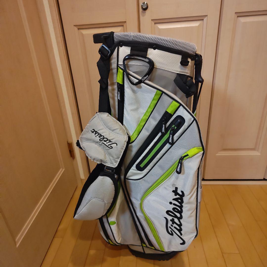 Titleist ゴルフキャディバッグ ホワイト/グリーン