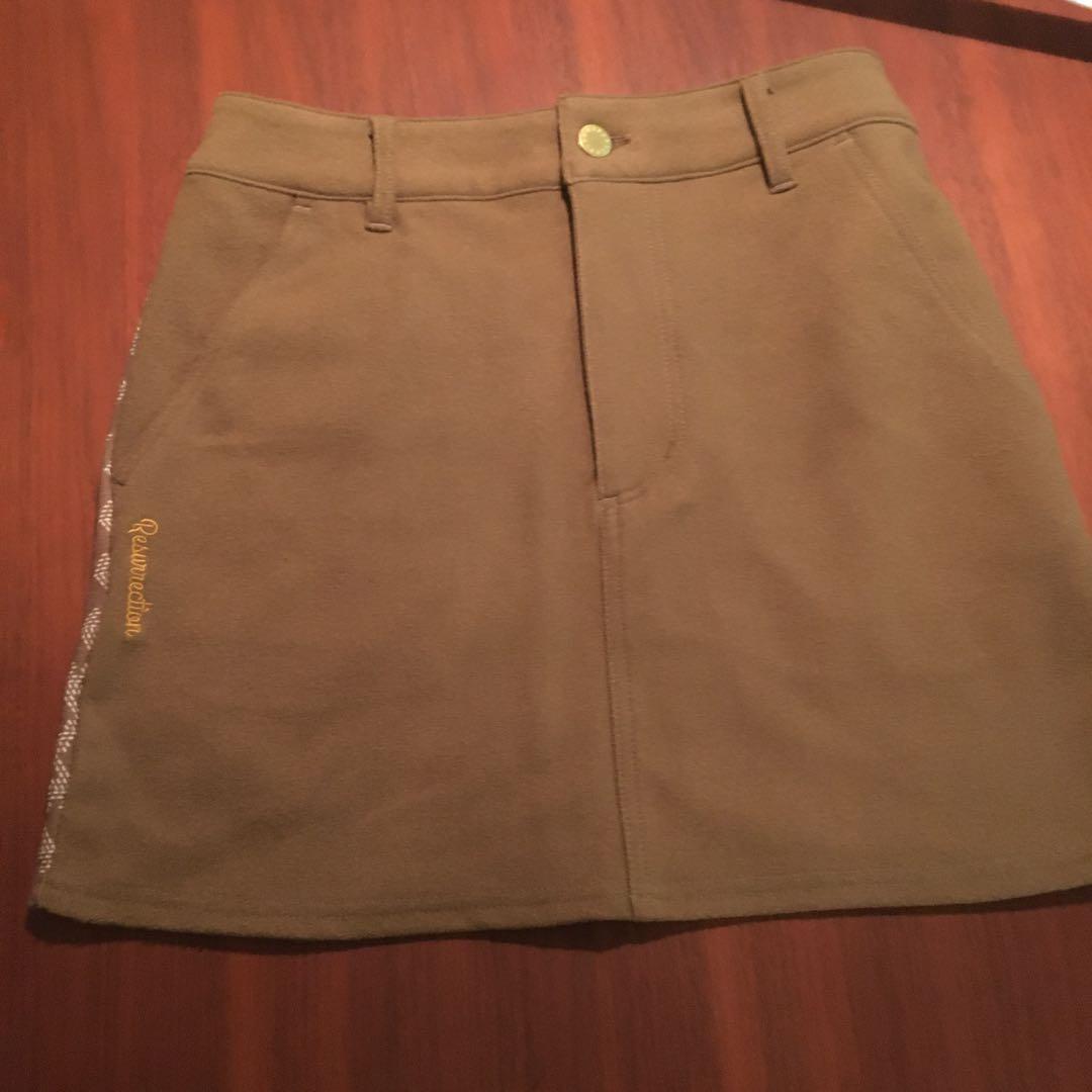 レザレクション　ブラウン　スカート