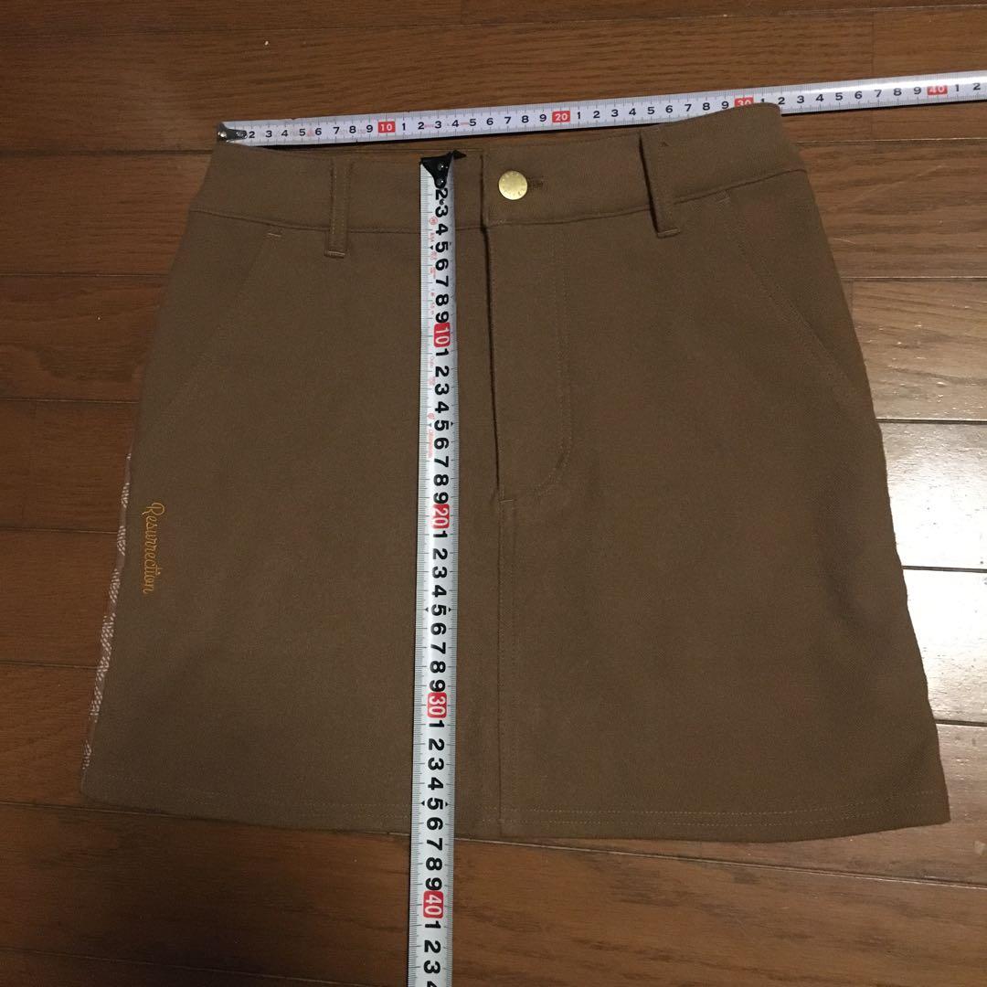 レザレクション　ブラウン　スカート
