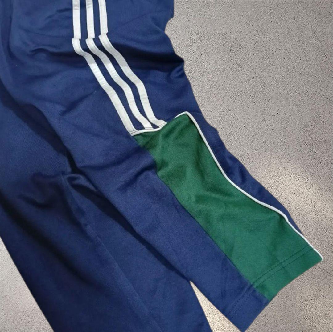 希少adidasアディダストラックパンツ RAPID国旗タグXLテックY2K刺繍