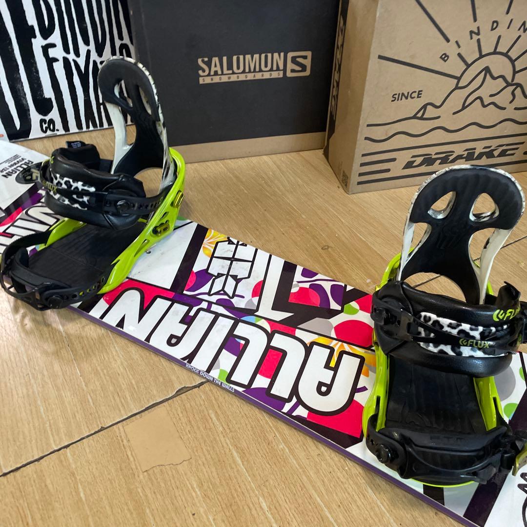 ALLIAN×FLUX　アライアン　フラックスバインディング付スノーボードセット
