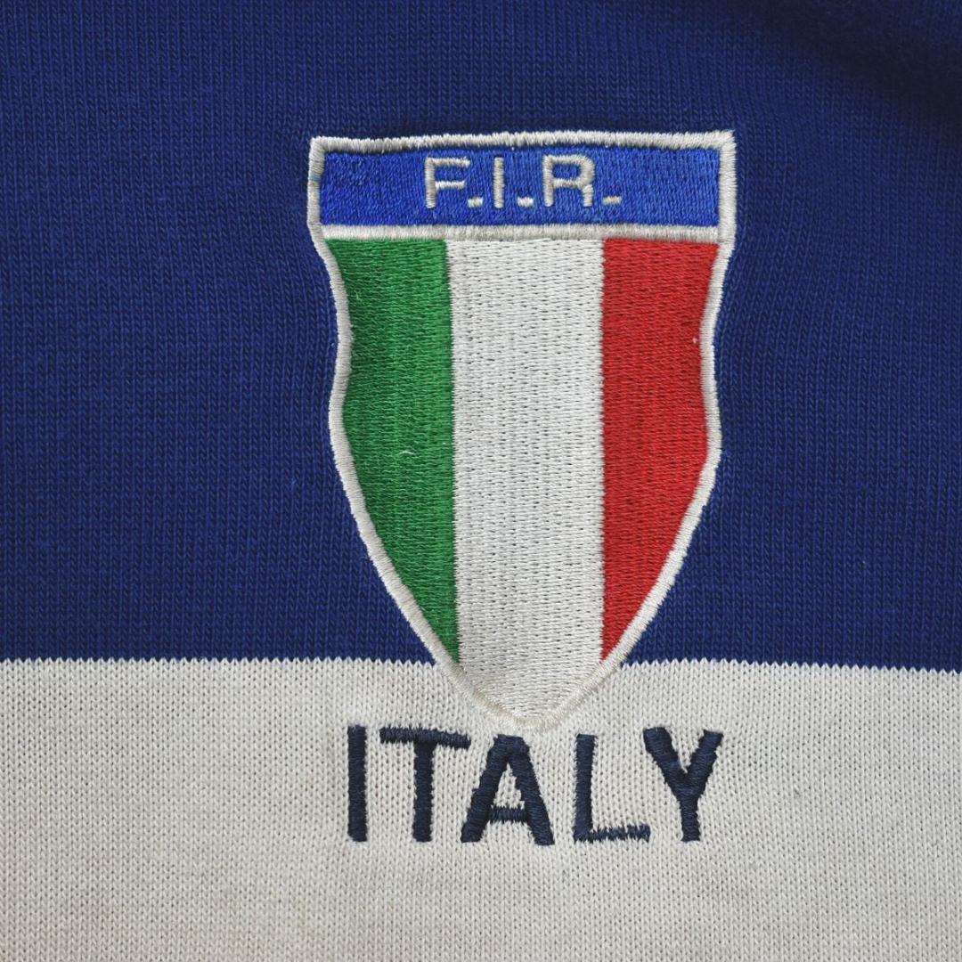 90s NZ製 カンタベリー 長袖 ラガーシャツ イタリア代表 2XL ボーダー