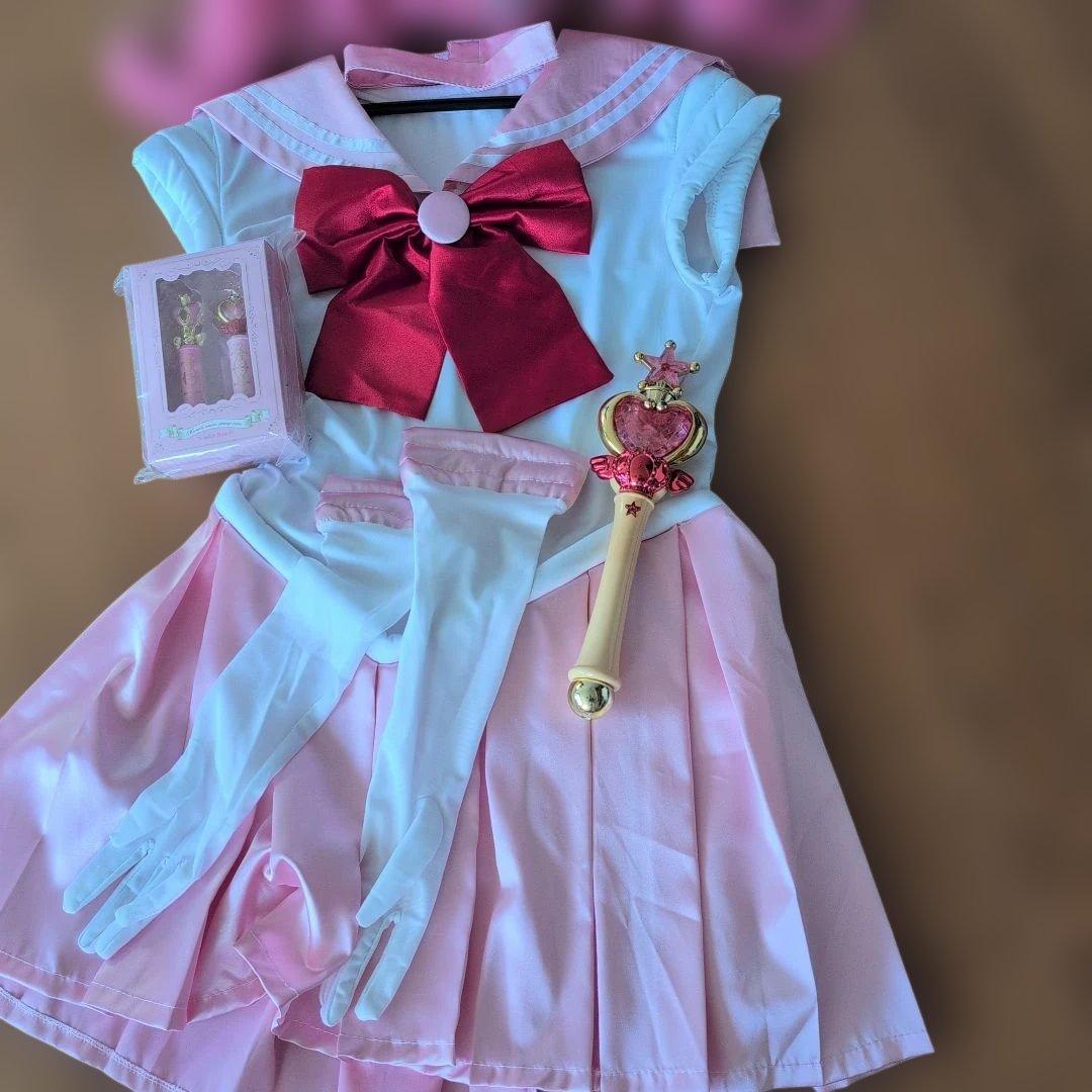 値下げ セーラームーン ちびうさ コスプレ 4点セット