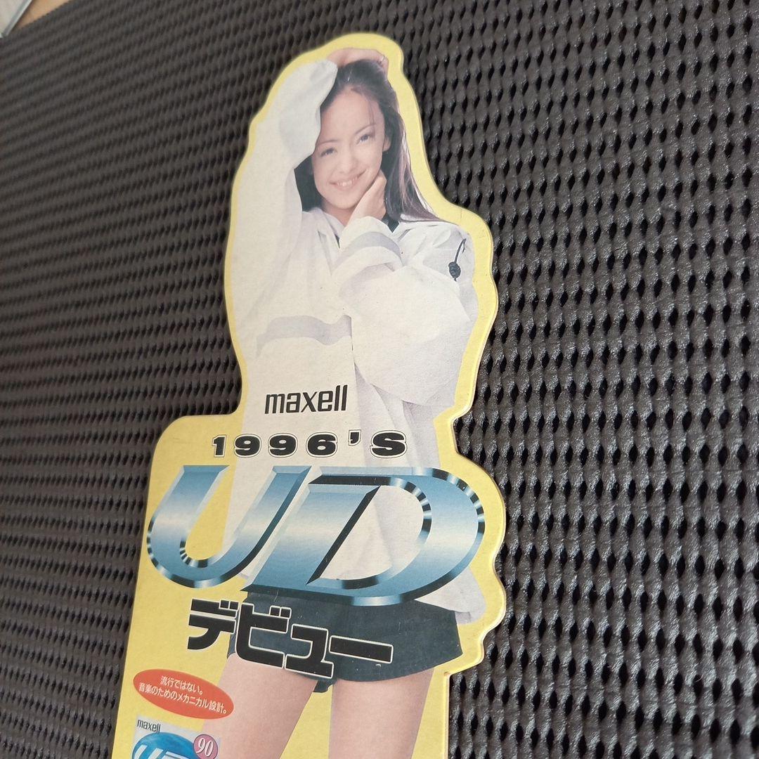 安室奈美恵　maxell 1996 UD カセットテープ　スタンド看板