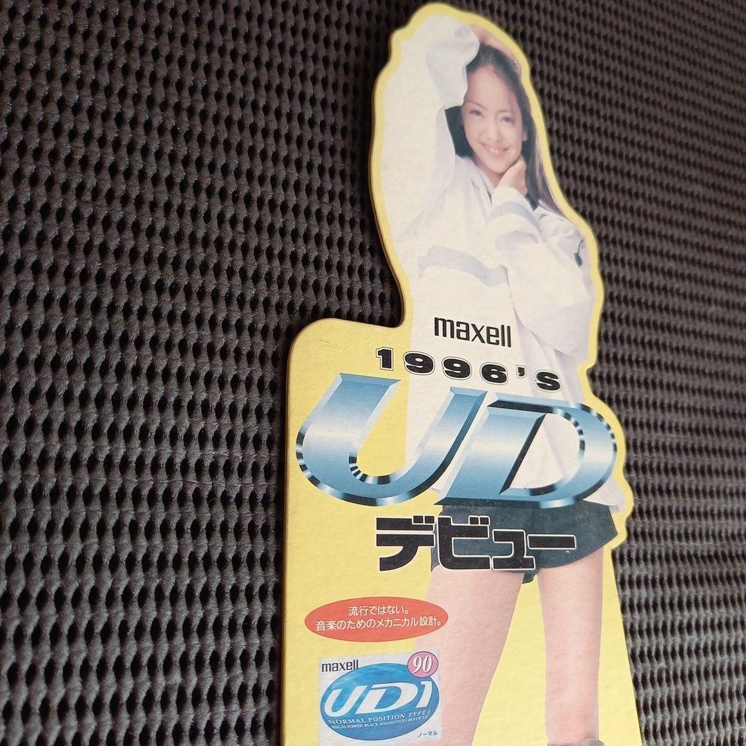 安室奈美恵　maxell 1996 UD カセットテープ　スタンド看板