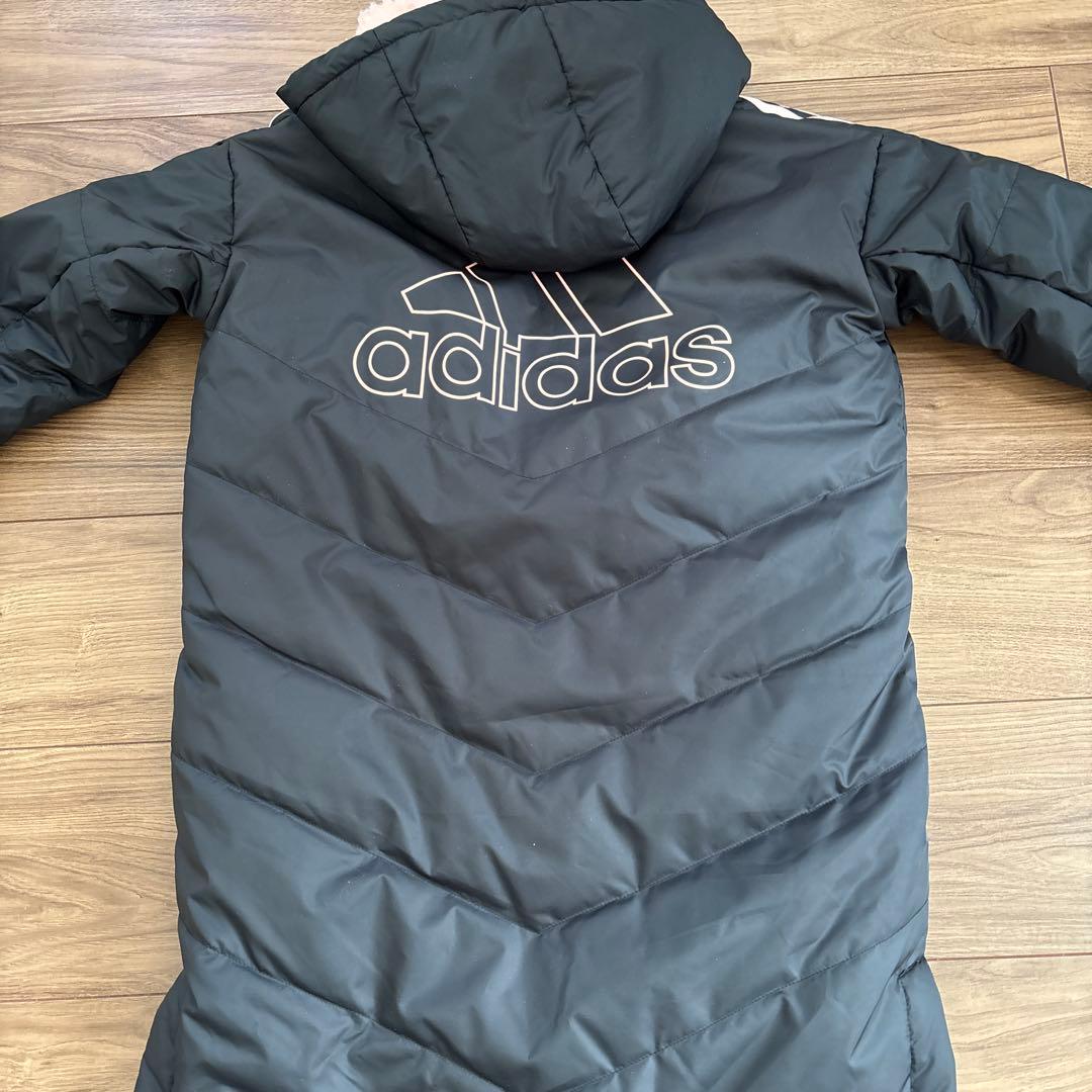 adidas ブラック ベンチコート 新品タグ付き
