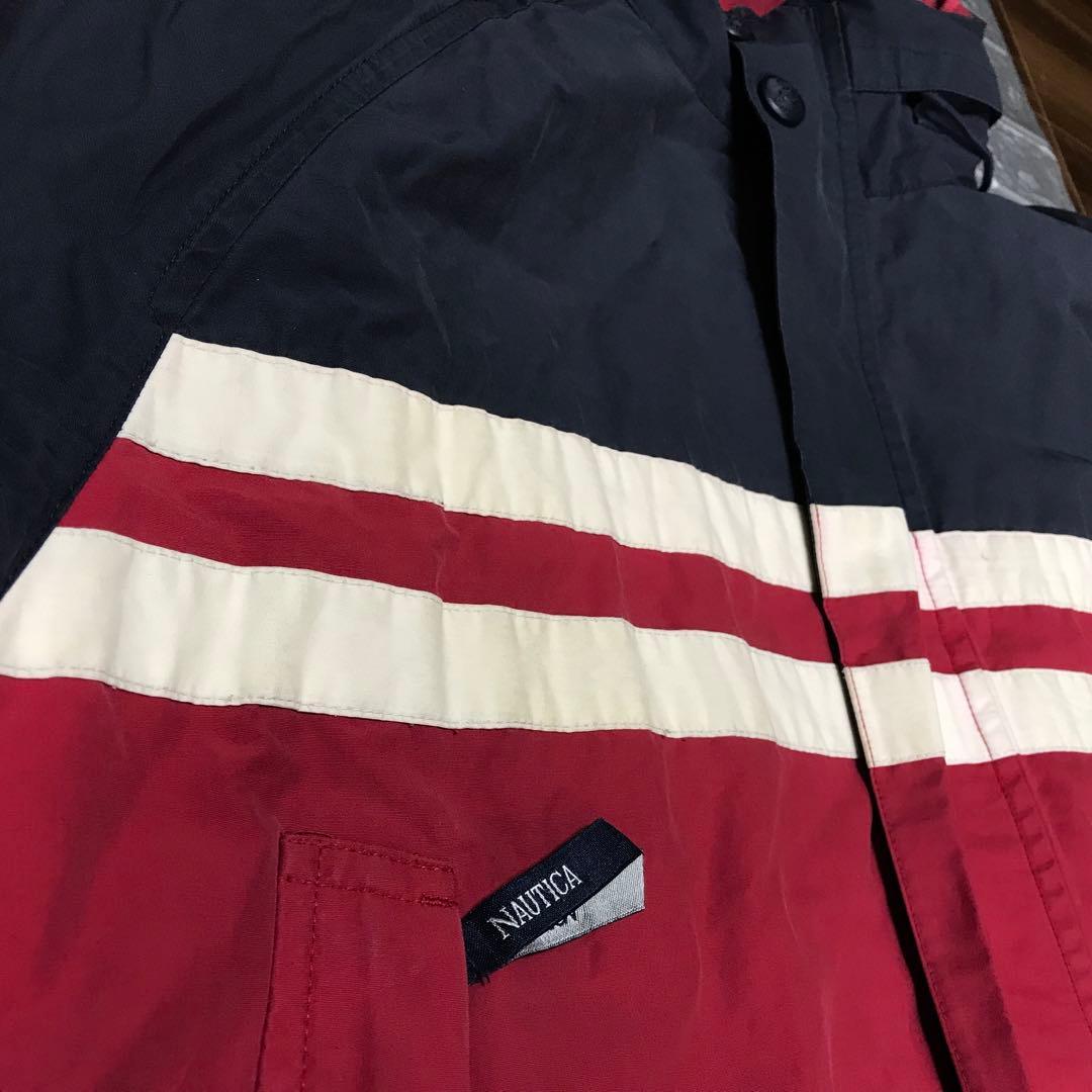 MENS nautica ノーティカ アウター M ネイビー×レッド