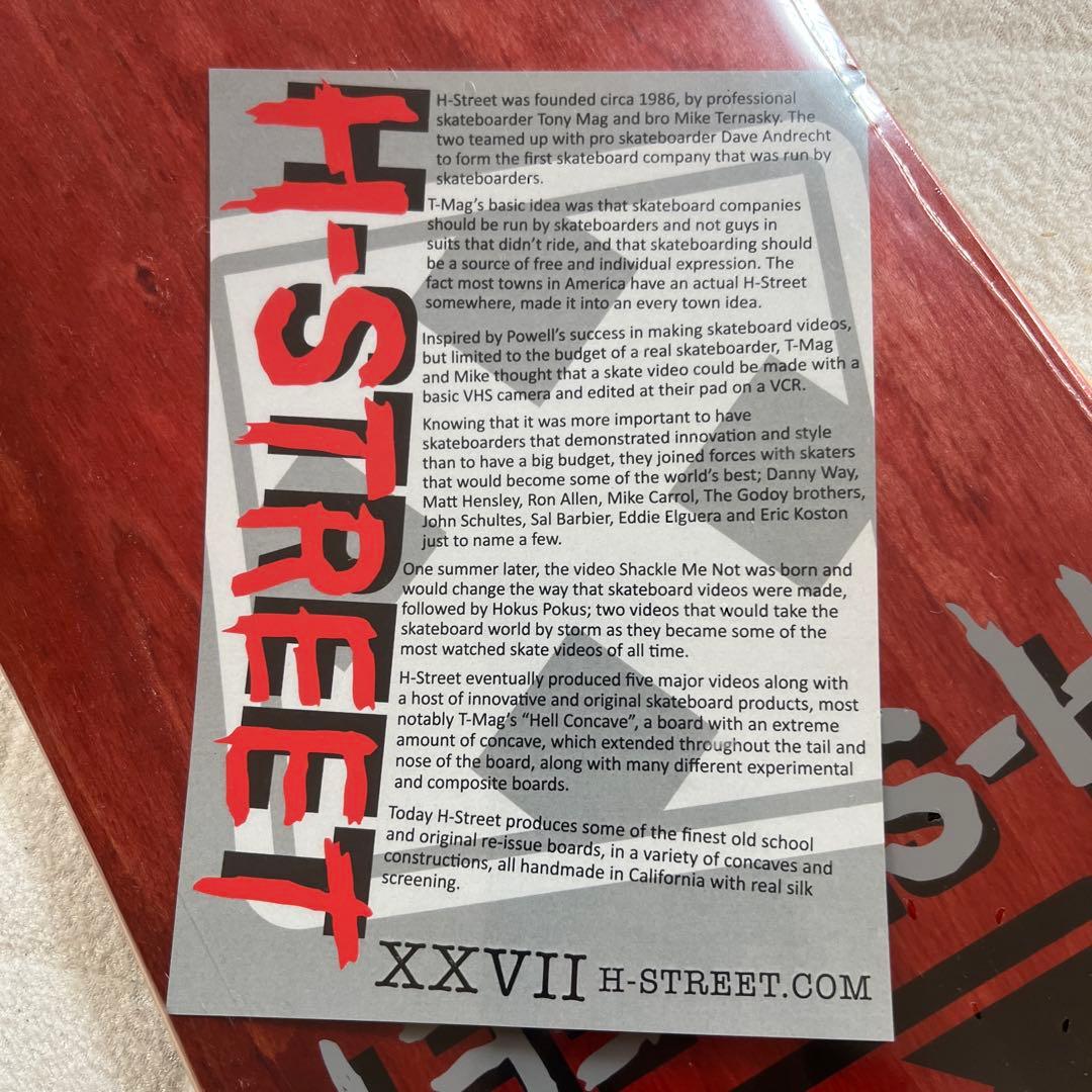 H-Street THANK YOUモデル　スケートボード　デッキ　sk8