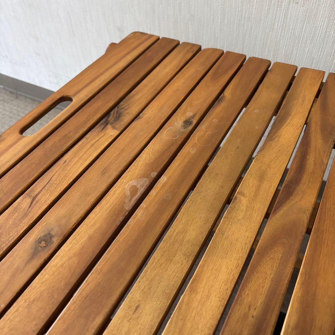 【USED】NITORI ニトリ ローテーブル 天然木 アカシア 折りたたみ ②