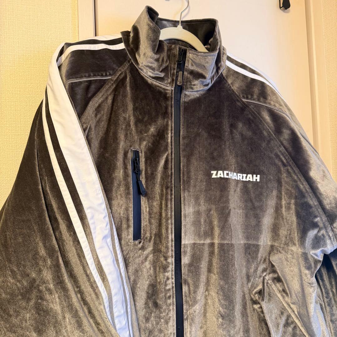 ZACHARIAH ベロア トラックスーツ グレー スキーウェア 防水 防風