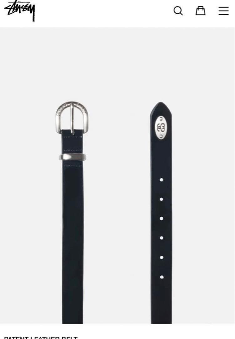 レディースウェア Stussy Patent Leather Belt \"Black\"
