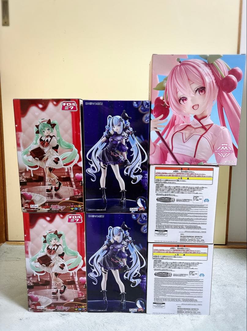 初音ミク 雪ミク×クロミ チロルミク シャアザクぐるみ　桜ミク 7体セット