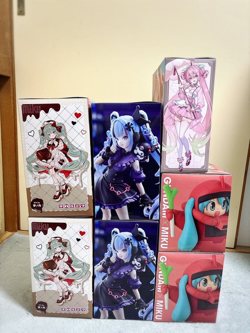 初音ミク 雪ミク×クロミ チロルミク シャアザクぐるみ　桜ミク 7体セット