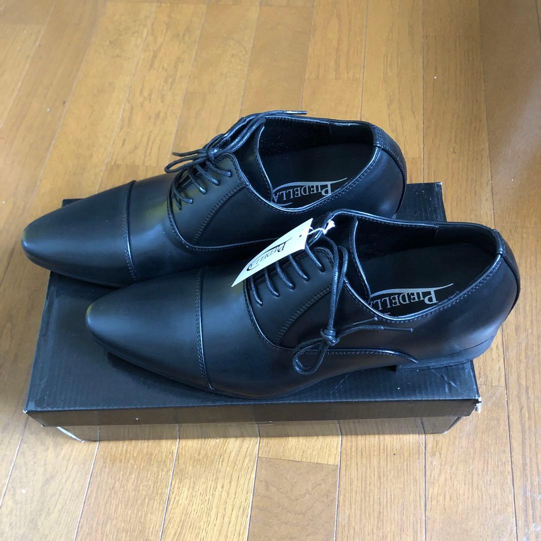 シークレットシューズ(7cm up)ブラック&ホワイト新品2足セットです。本皮