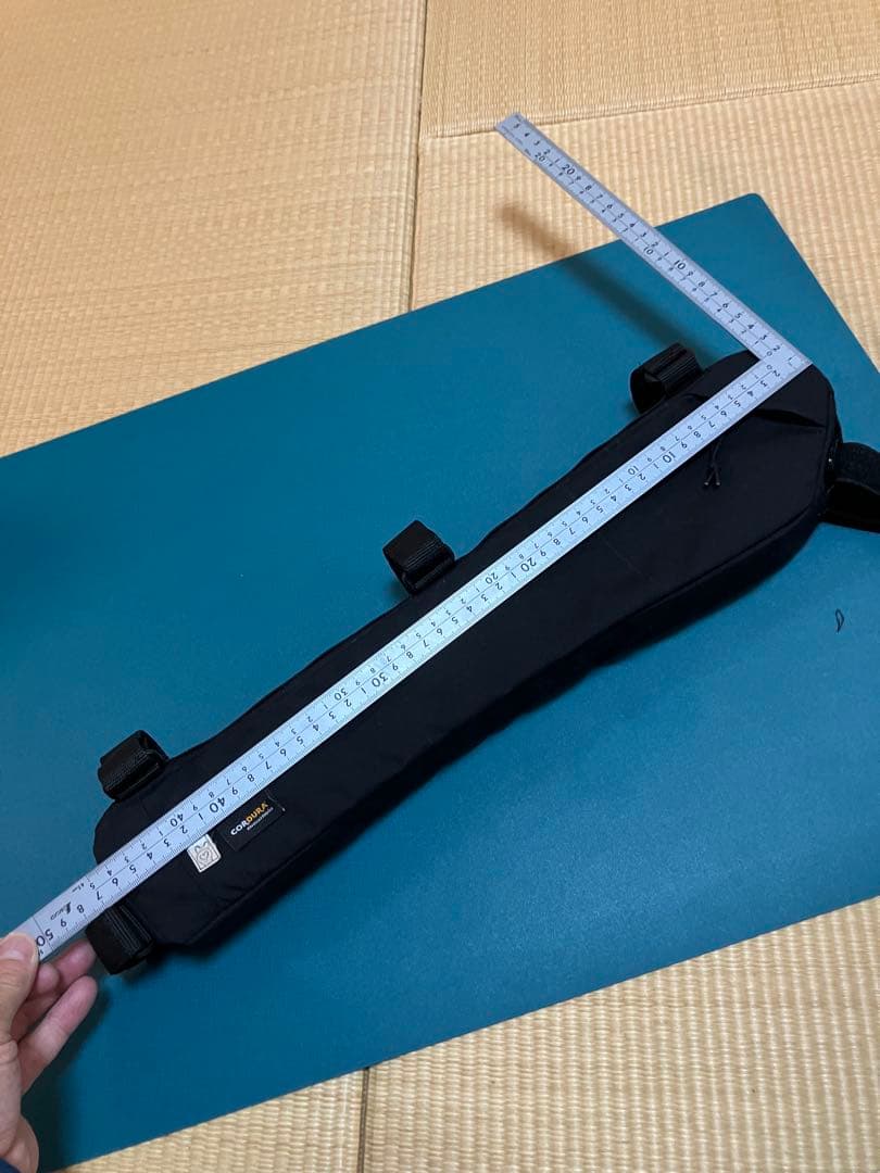 ハンドメイドフレームバッグ　コーデュラ500 ブラック　46.5cm