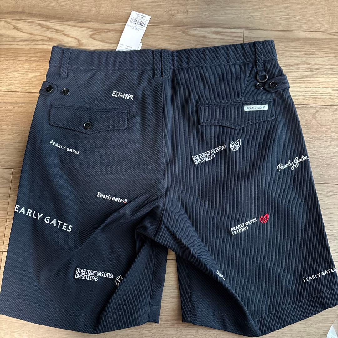 【新品　未使用】Pearly Gates 黒 ショートパンツ XL