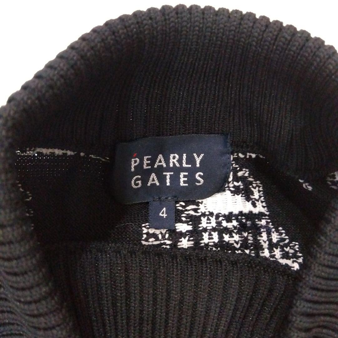 PEARLY GATES ハウンドトゥースセーター　メンズ　サイズ４