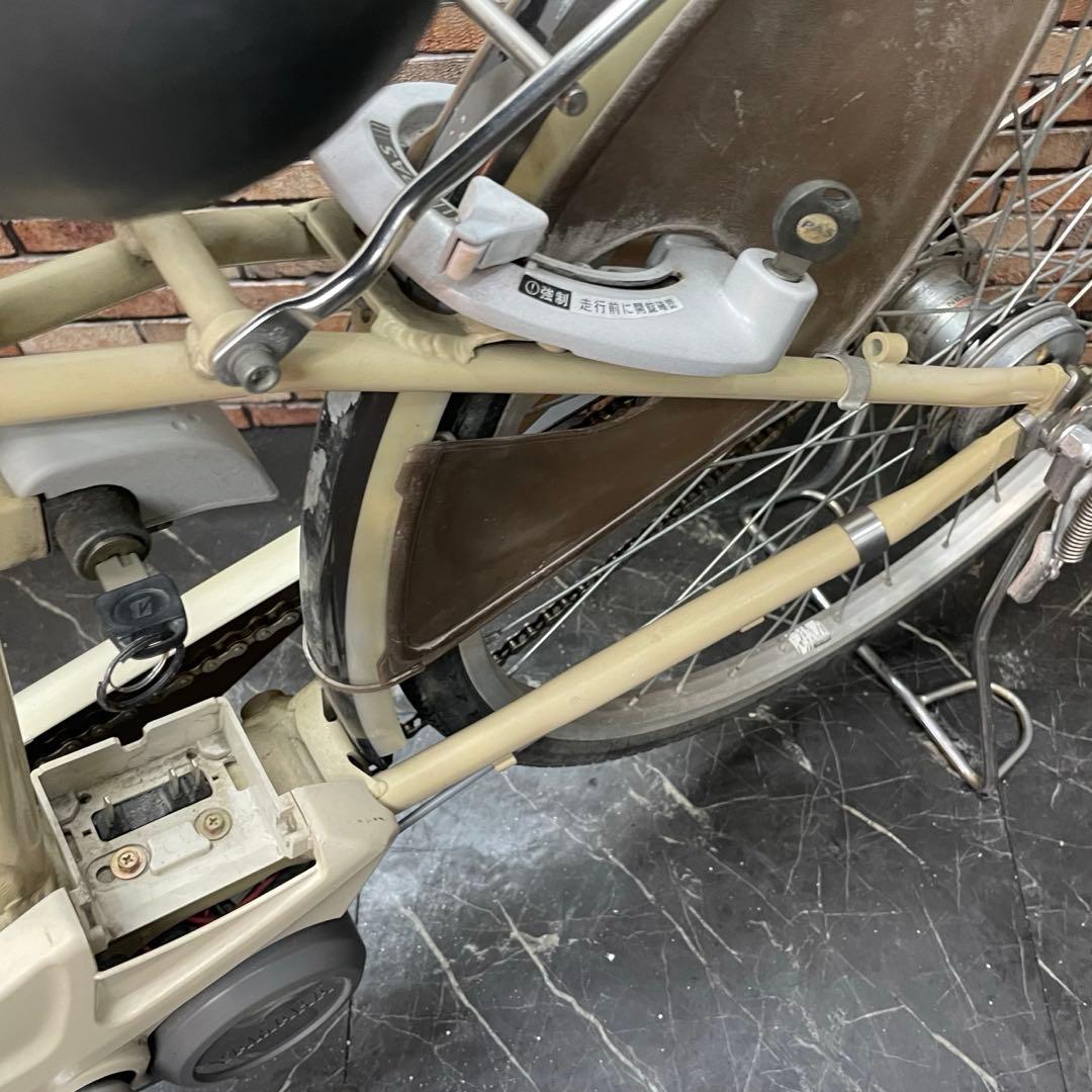 【63】電動自転車 YAMAHA PAS クリーム 26インチ